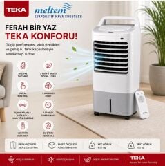 TEKA Meltem Evaporatif Soğutucu Havadar - Hava Serinletici - Taşınabilir Soğutucu