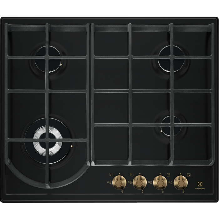 Electrolux EGH6343ROR Siyah Rustik Ankastre Ocak