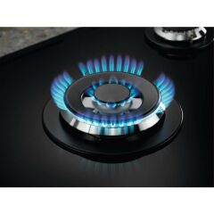 Electrolux KGG75362K Wok Gözlü Siyah Cam Ankastre Ocak