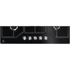 Electrolux KGG75362K Wok Gözlü Siyah Cam Ankastre Ocak