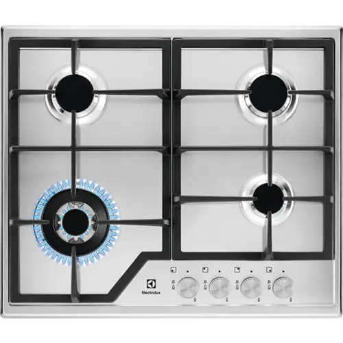 Electrolux EGS6436SX Wok Gözlü Inox Ankastre Ocak
