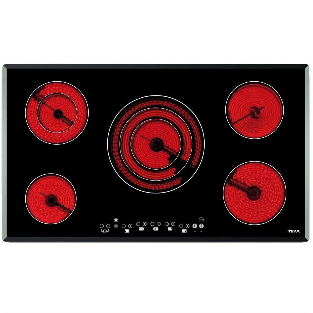 Teka TR 951 Siyah Cam Seramik Elektrikli Ankastre Ocak