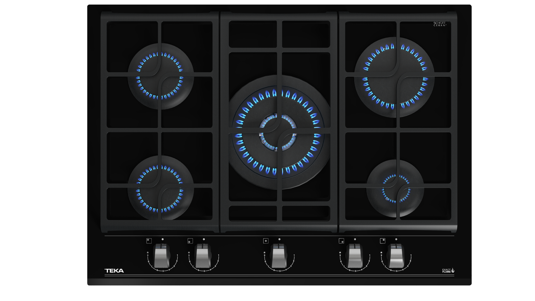 Teka GZC 75330 XBC BK (E4) Siyah Cam Ankastre Ocak