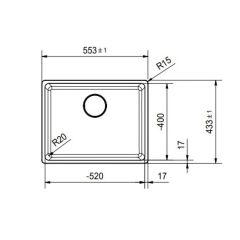 Franke Maris MRG 110-52 Stone Grey Eviye