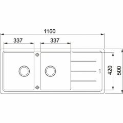 Franke Basis BFG 621-116 Sahara Eviye