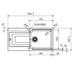 Franke Urban UBG 611-100 Nero Eviye