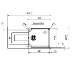 Franke Urban UBG 611-100 Bianco Eviye