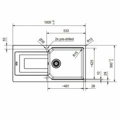 Franke Urban UBG 611-100 Avena Eviye