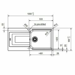 Franke Urban UBG 611-100 Oyster Eviye