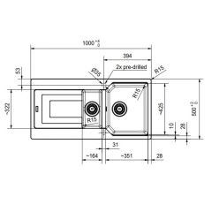 Franke Urban UBG 651-100 Nero Eviye