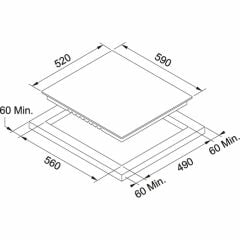 Franke FRSM 604 C T BK Black Seramik Ocak