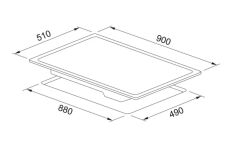 Franke FRSM 905 C TOD BK Black Seramik Ocak