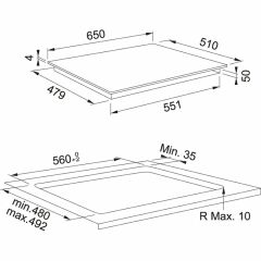 Franke FMA 654 I F BK Black İndüksiyonlu Ocak