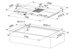 Franke FMY 839 HI Black İndiksiyonlu Davlumbazlı Ocak