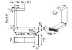 Franke Mythos 2Gether İçin 10 CM Karbon Filtre