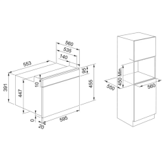 Franke FMY 45 MW XS Siyah/Siyah Çerçeve Kombi Mikrodalga