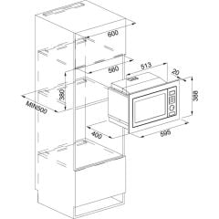 Franke FMW 250 CR2 G BK Siyah Mikrodalga
