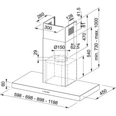 Franke FDF EG6 90 XS İnox Davlumbaz