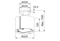 Franke FSMS F42 BK MATT Black Davlumbaz