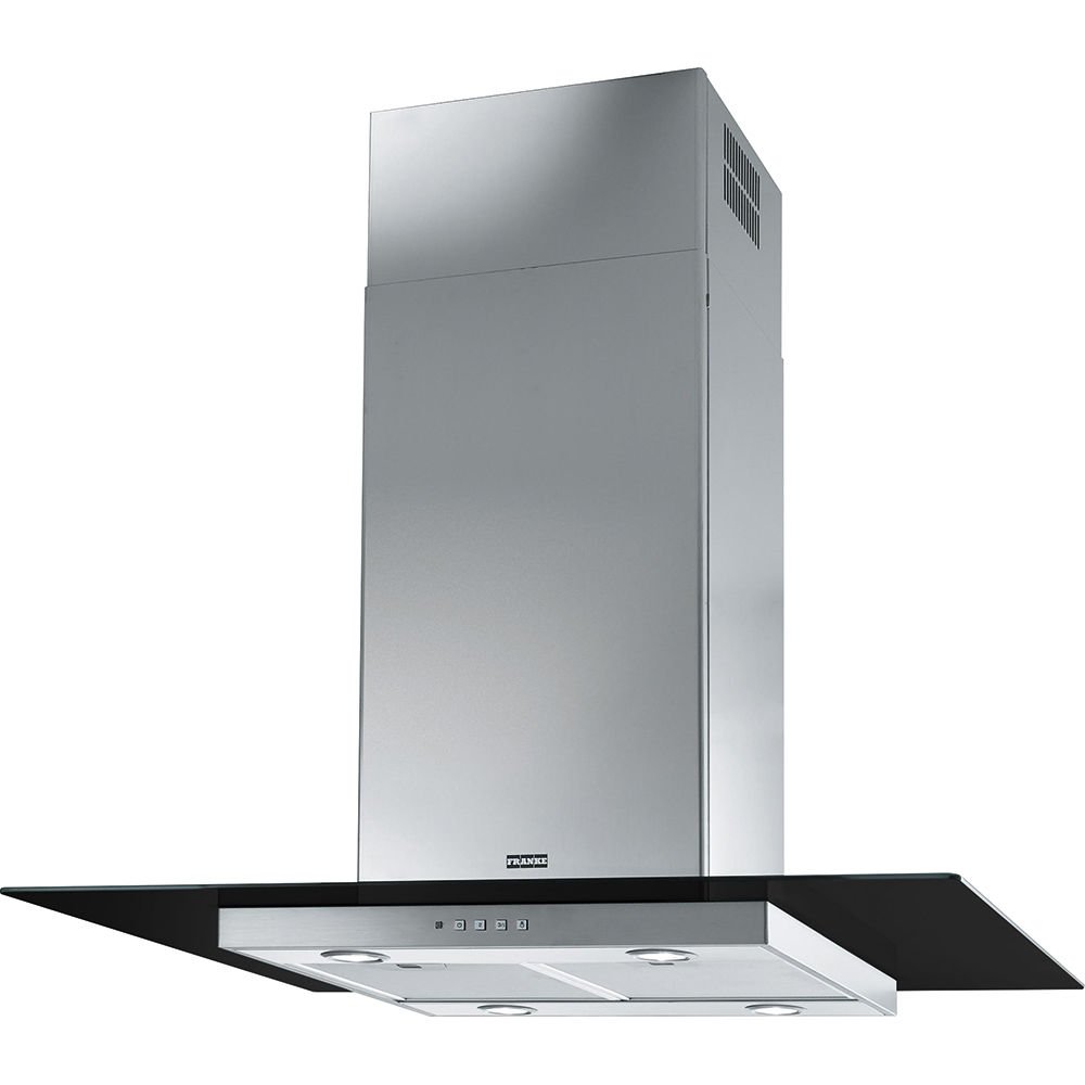 Franke FGL 915 I BK XS/900 Siyah Cam İnox Davlumbaz