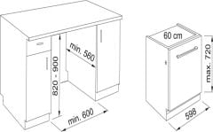 Franke FDW 614 D6P DOS E Tam Ankastre Bulaşık Makinesi
