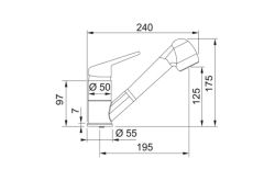 Franke Novara-Plus Duşlamalı Armatür