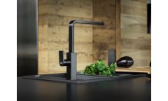 Franke MYTHOS Döner Başlık Çelik Siyah Armatür