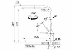 Franke ATLAS NEO Spiralli Gold Armatür