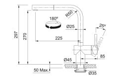 Franke Atlas Neo Sensor Spiralli İnox Armatür