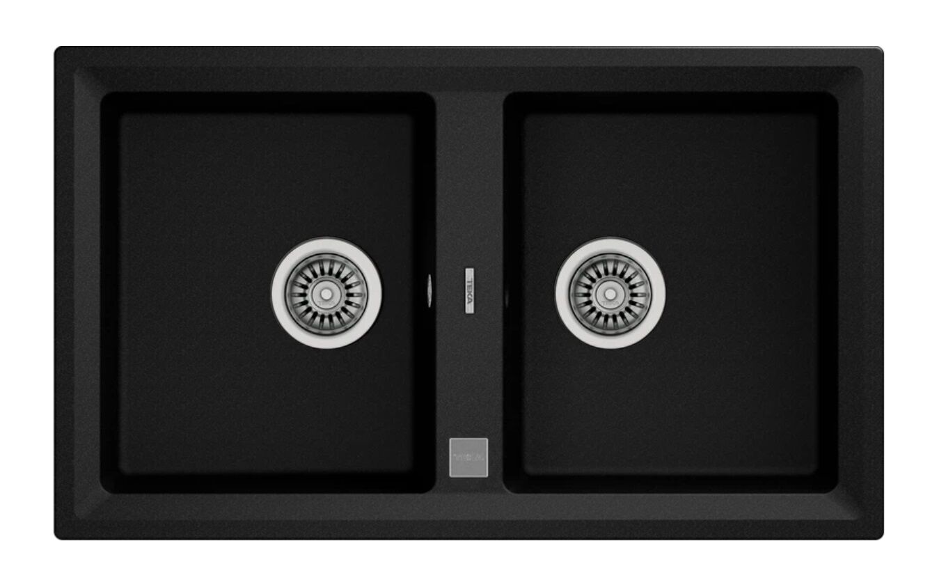 Teka STONE 90 B-TG Metalik Siyah Eviye