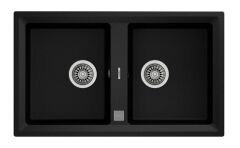 Teka STONE 90 B-TG Metalik Siyah Eviye