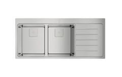 Teka ZENIT RS15 2B 1D Sağ Damlalıklı Çelik Eviye