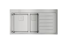 Teka ZENIT RS15 1½B 1D Sağ Damlalıklı Çelik Eviye