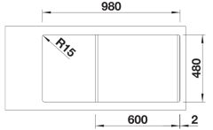 BLANCO LEGRA 6 S VOLKAN GRİ EVİYE