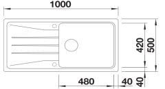 BLANCO SONA XL 6 S BEYAZ EVİYE
