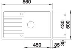 BLANCO LEGRA XL 6 S SİYAH EVİYE