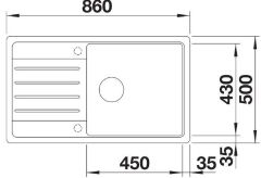 BLANCO LEGRA XL 6 S SOFT BEYAZ EVİYE