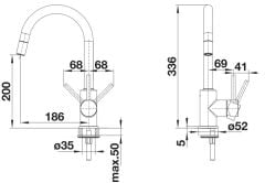 BLANCO MIDA-S ANTRASİT ARMATÜR
