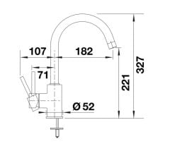 BLANCO MIDA ANTRASİT ARMATÜR