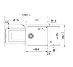 URBAN UBG 611-100 TEK GÖZLÜ GRANİT STONE GREY EVİYE ACTIVE PLUS DOCCIA 2.0 STONE GREY ARMATÜR KAMPANYALI SET