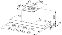 FRANKE FMY DRIP-FREE 120 KL PASLANMAZ ÇELİK DAVLUMBAZ