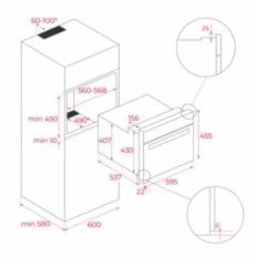 TEKA HLC 8440 C FBK MİKRODALGALI FIRIN
