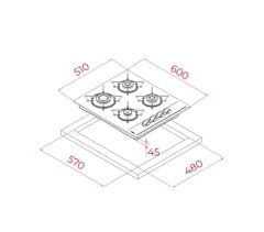TEKA GBE 64002 KB GRİ OCAK