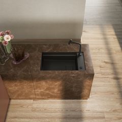 FRANKE KUBUS 2 KNG 110-62 MAT SİYAH EVİYE