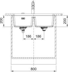 FRANKE MARİS MRG 120-35-35 SLATE GRİ EVİYE
