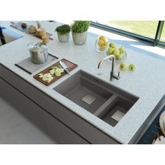 FRANKE KUBUS 2 KNG 160-46-21 STONE GRİ EVİYE