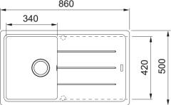 FRANKE BASİS BFG 611-86 SLATE GRİ EVİYE