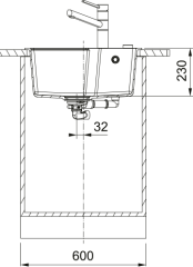 FRANKE URBAN UBG 610-50 SLATE GRİ EVİYE