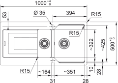 FRANKE URBAN UBG 651-100 SLATE GRİ