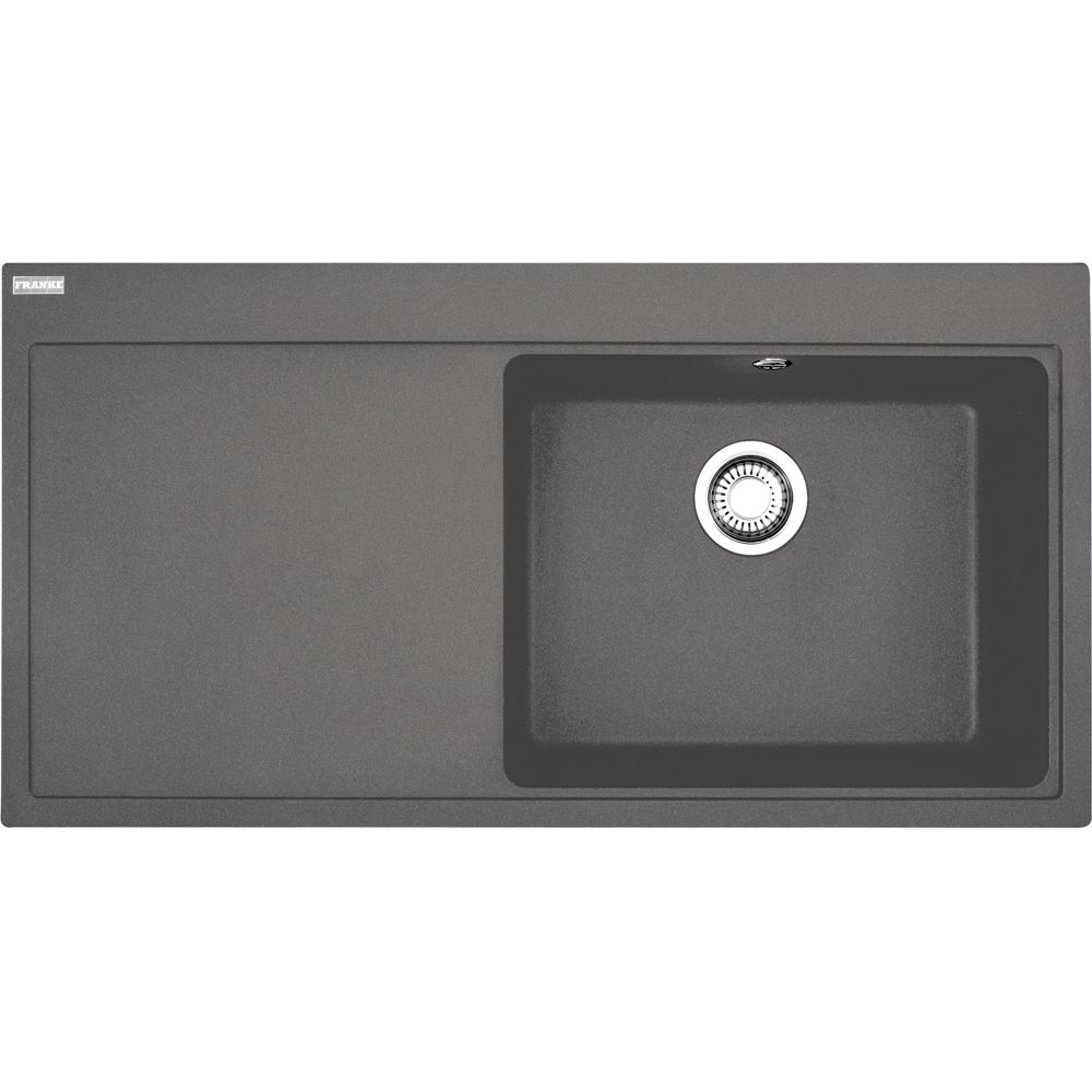 FRANKE MYTHOS MTG 611-100 STONE GRİ SOL DAMLALIK EVİYE